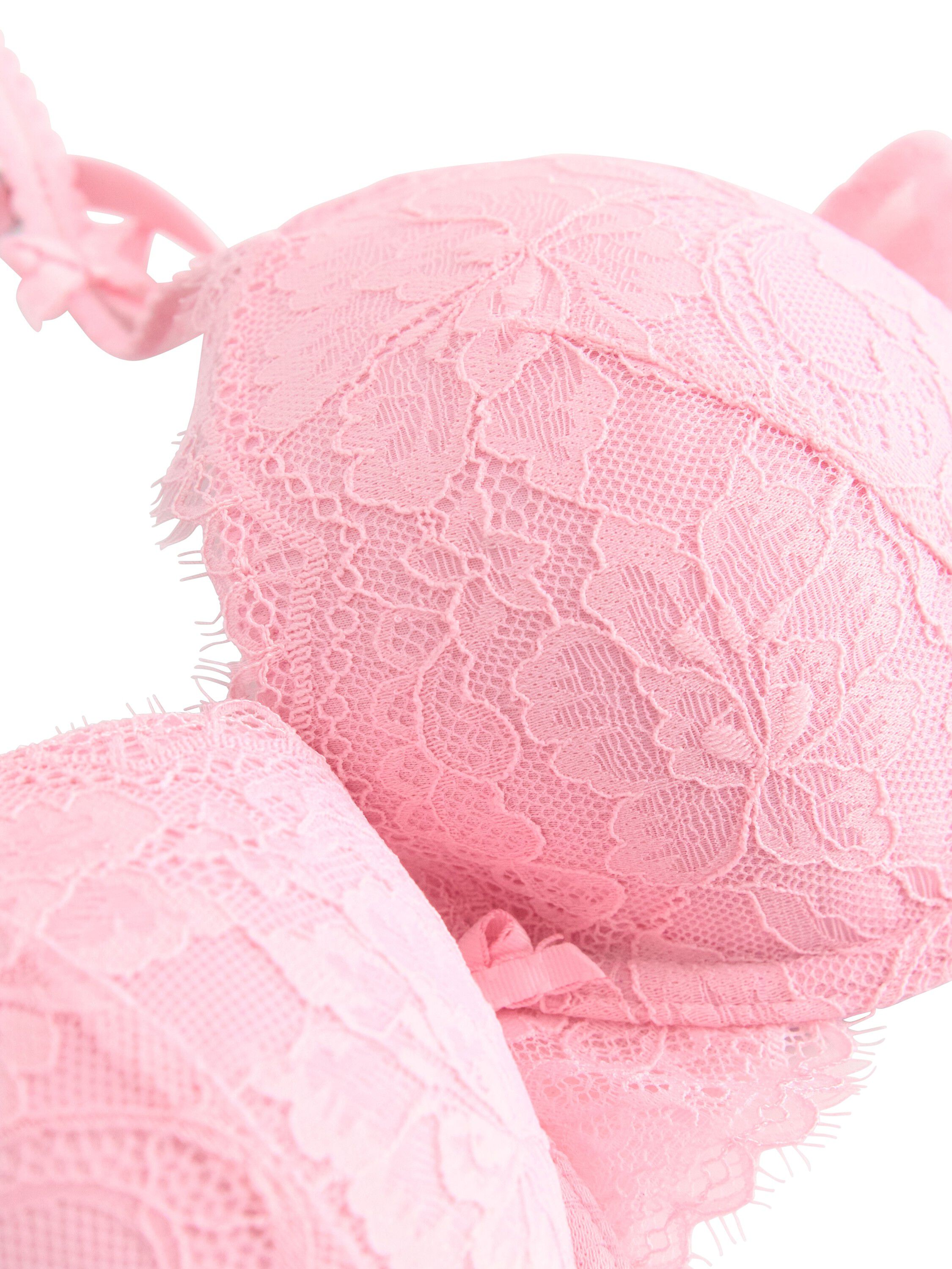 T-shirt-bh med blonde og mesh.