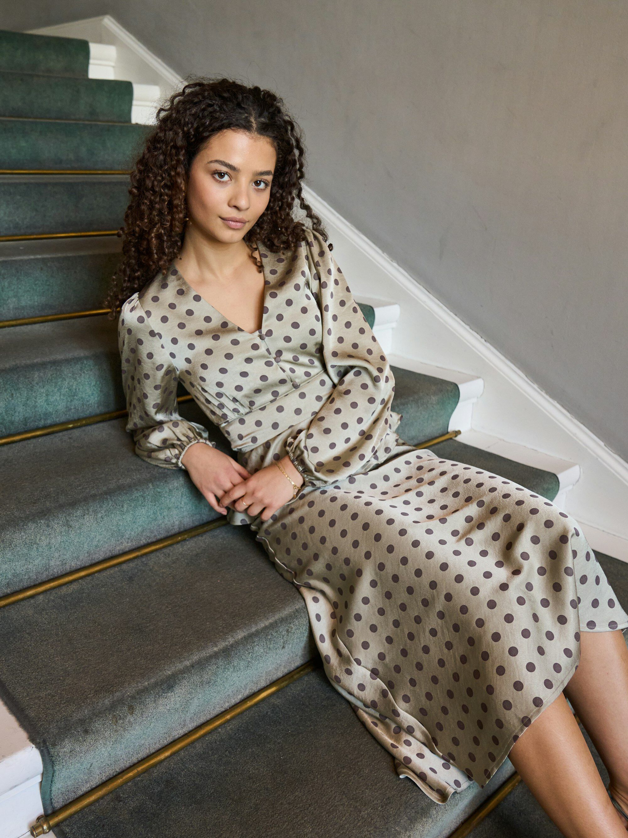 Jellima Dotted Blouse