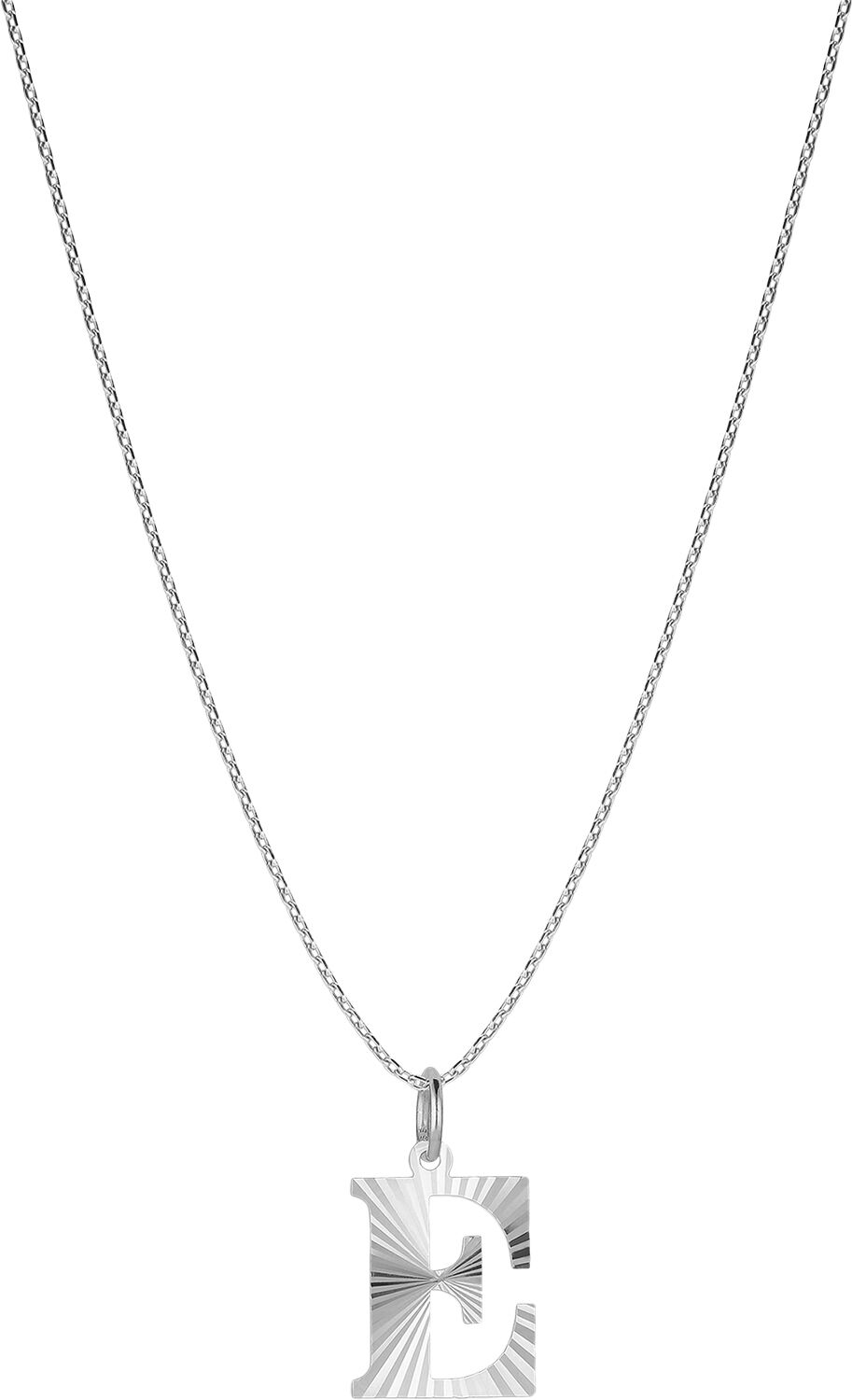 Reflection Letters, gold-plated sterling silver-E