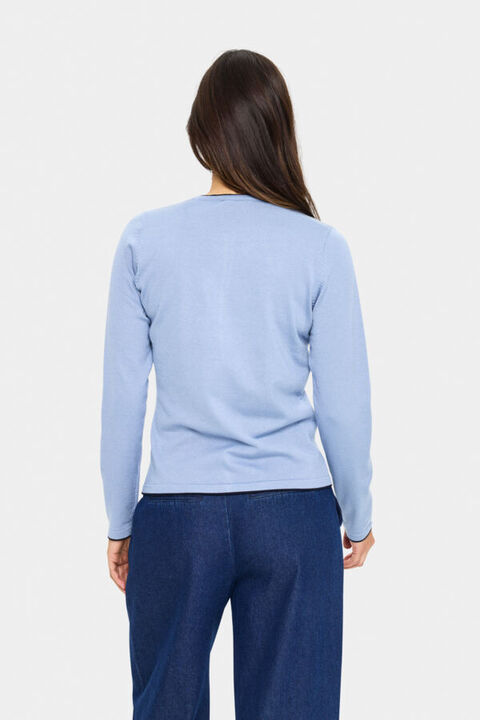 MilaSZ Contrast Stripe Cardigan