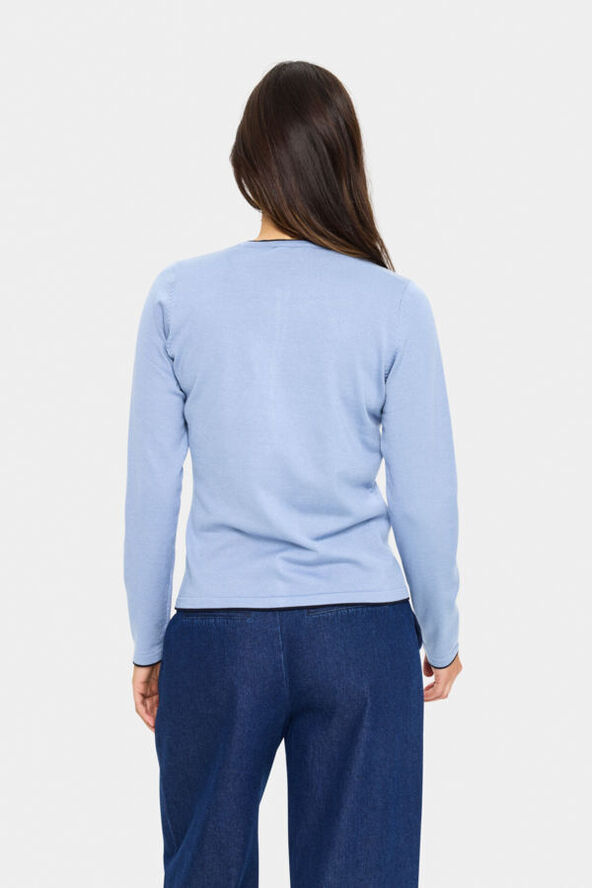 MilaSZ Contrast Stripe Cardigan