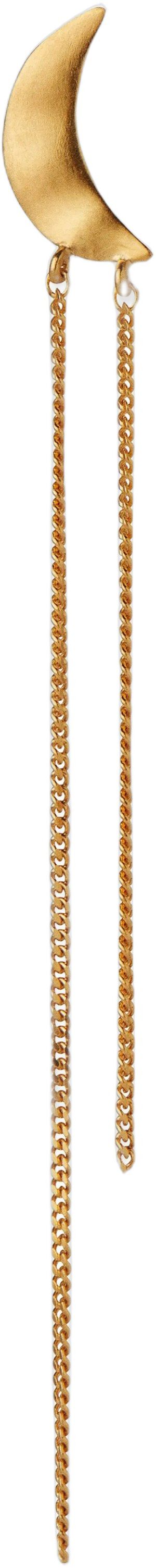 Bella Moon Ørering w. Long Chains - Forgyldt