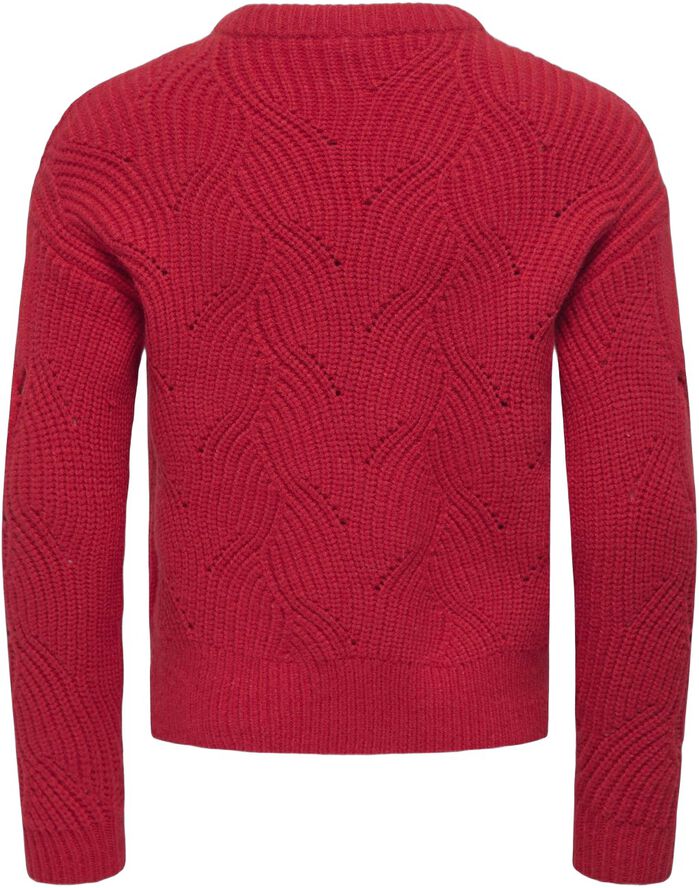 KOGKATIA LS STRUCTURE O-NECK CP KNT