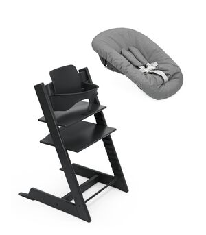 Tripp Trapp� Stol Black + Babyset + Newborn Set Anthracite