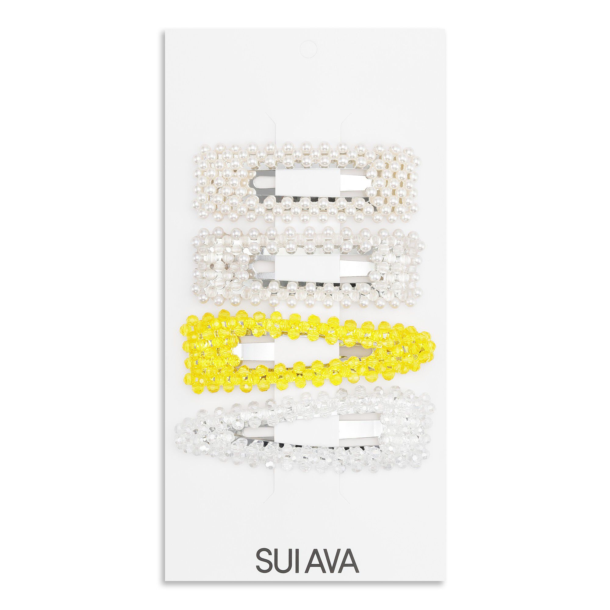 Pearly Hair Clips // 4 pcs