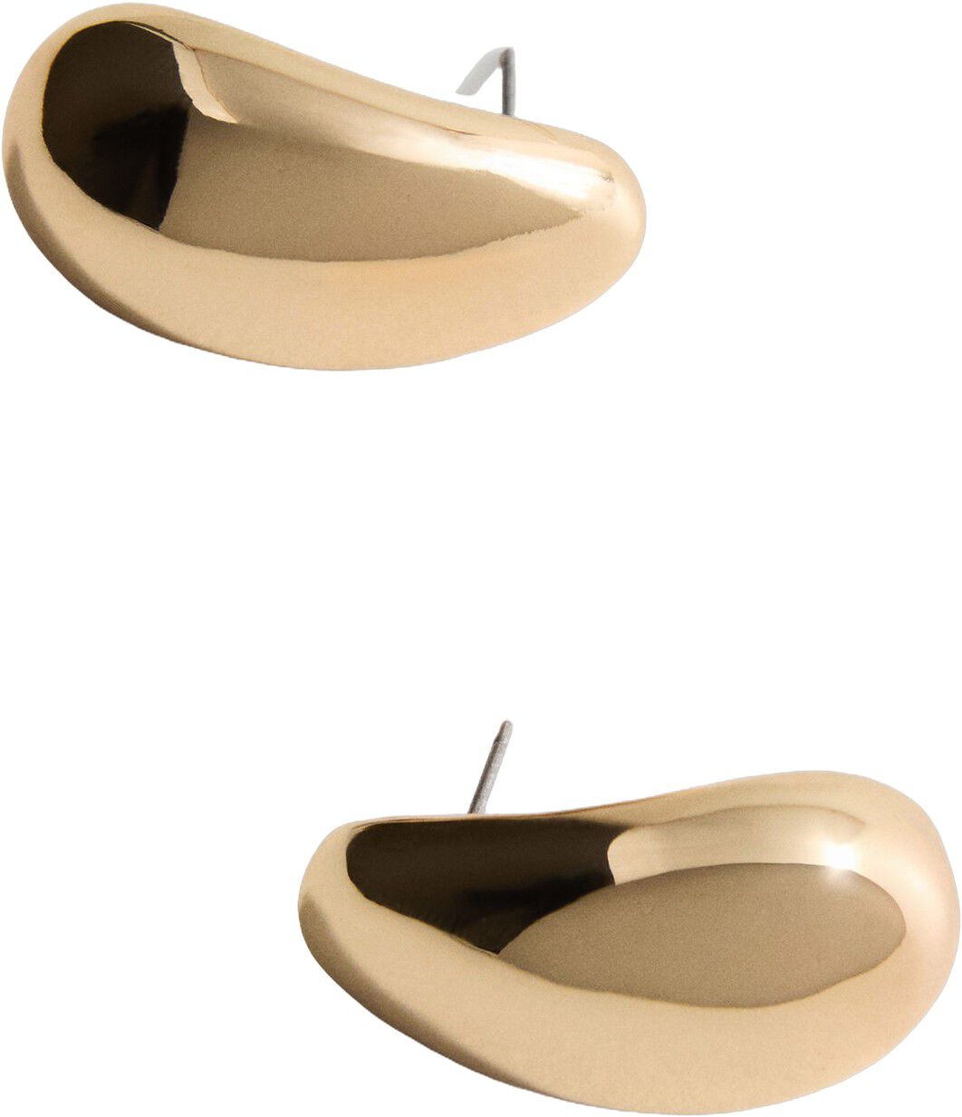 Oval volume earrings