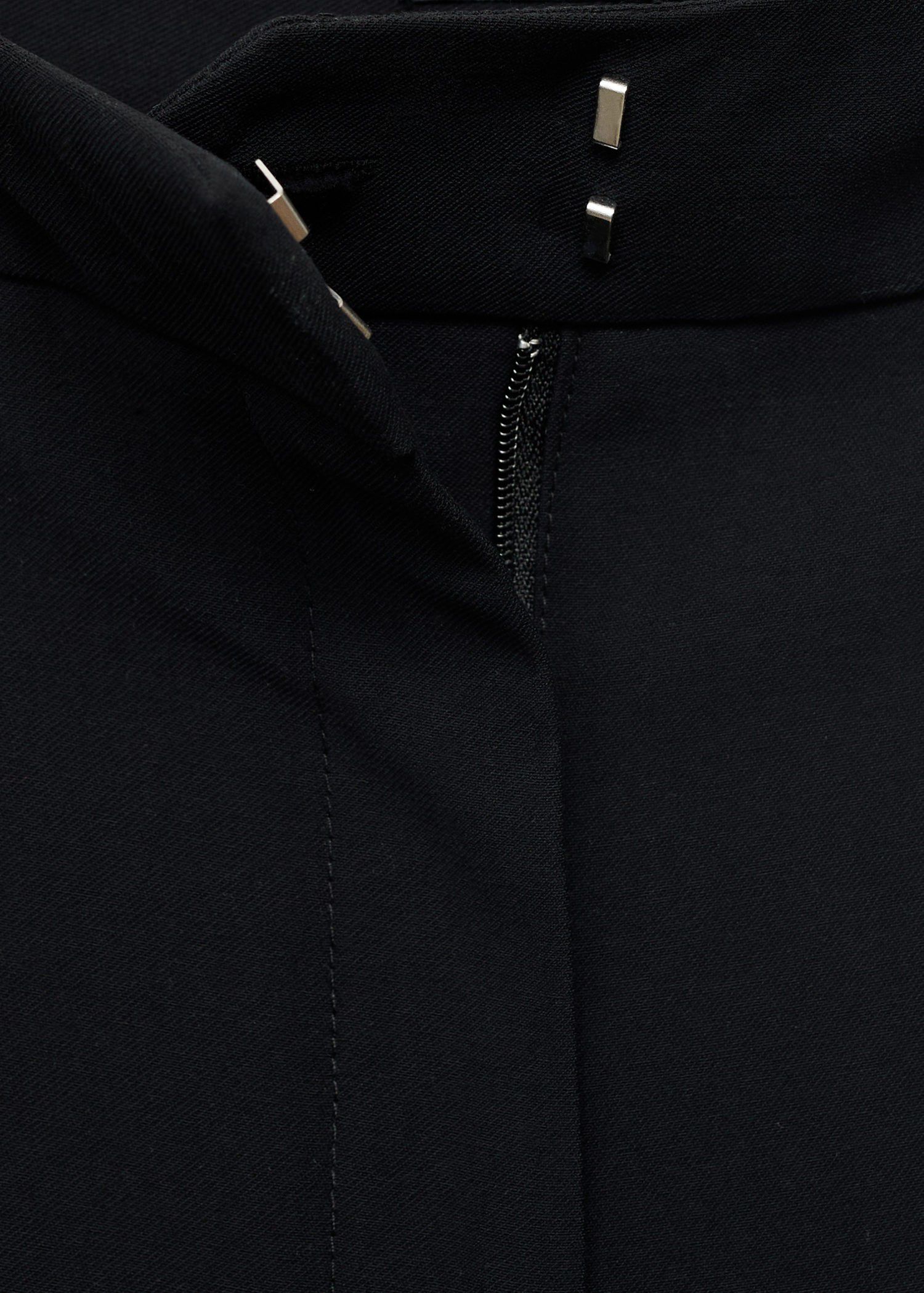 Straight mid-rise trousers