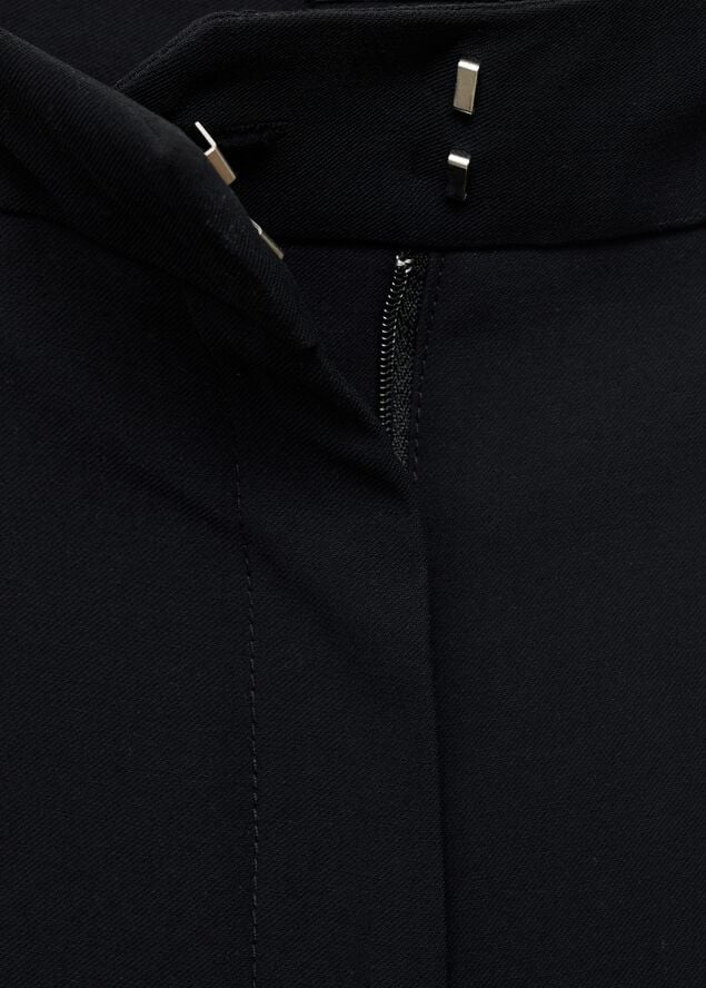 Straight mid-rise trousers