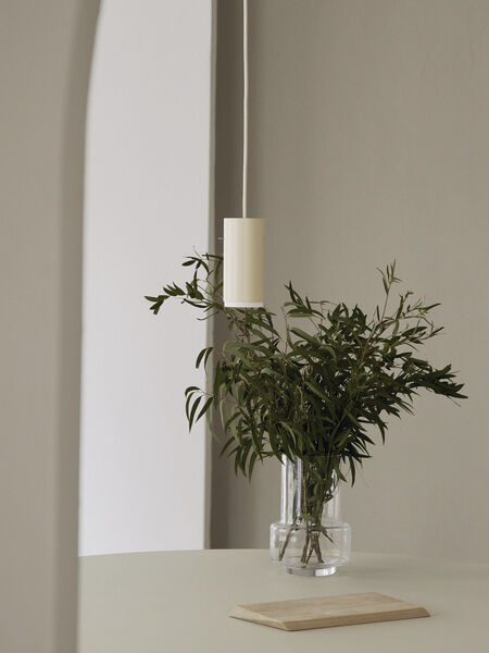 Tube Pendant, Beige, Large