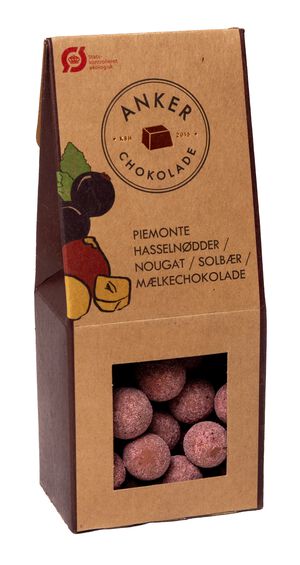 Piemonte hasseln&oslash;dder / nougat / solb&aelig;r / m&aelig;lkechokolade