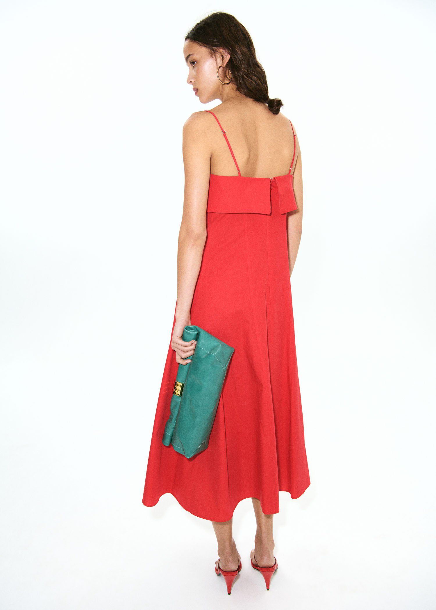 Flared midi-dress