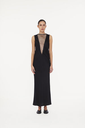 SLEEVELESS MIDI DRESS