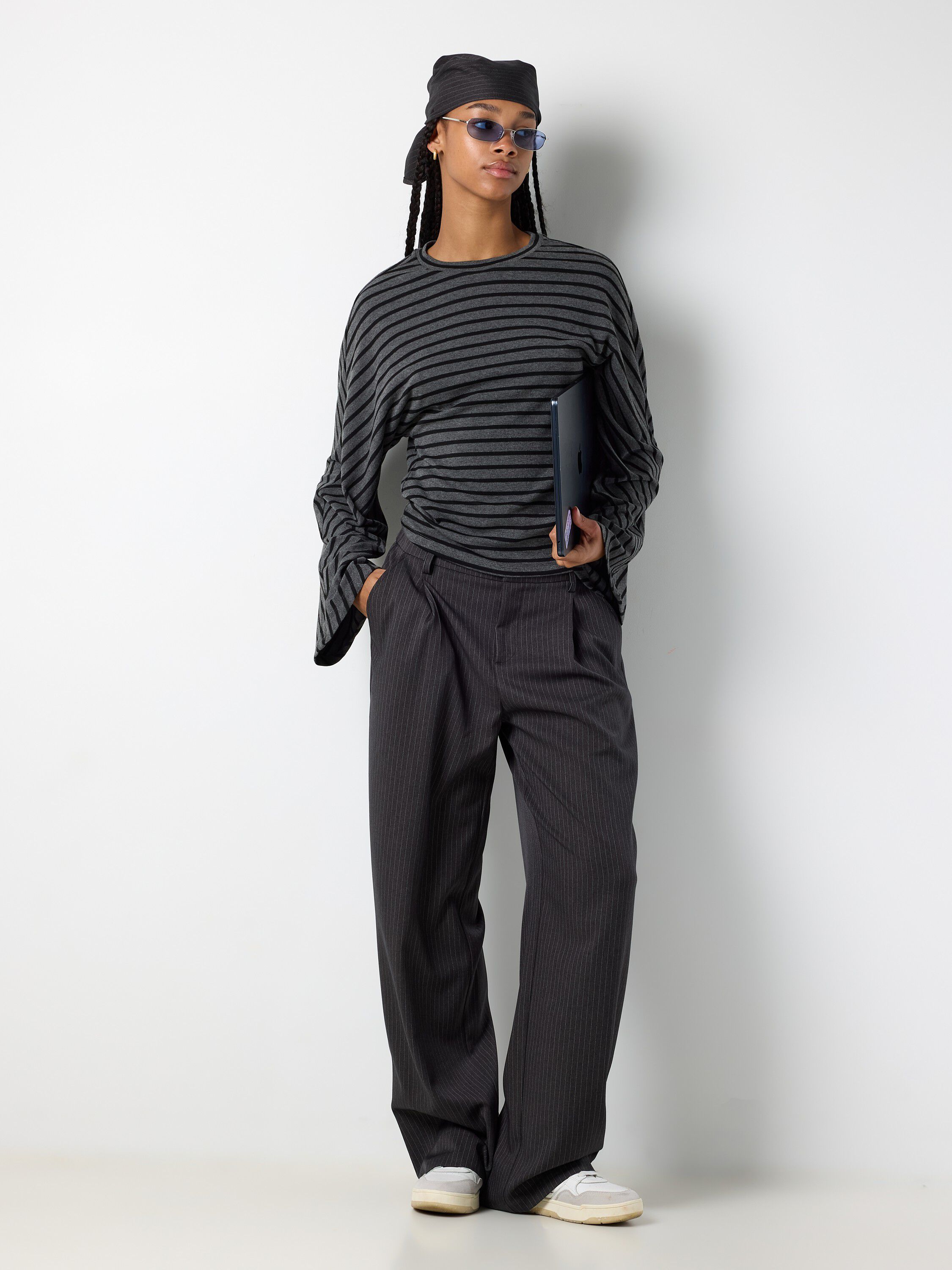 Nmpine Mw Pinstripe Scarf Pant Tnt/20