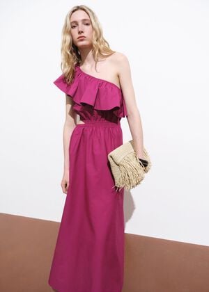 Asymmetrical cut-out dress