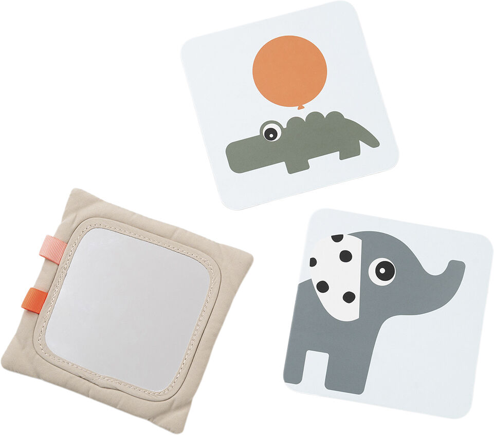 Baby kontrastkortholder Deer friends Sand