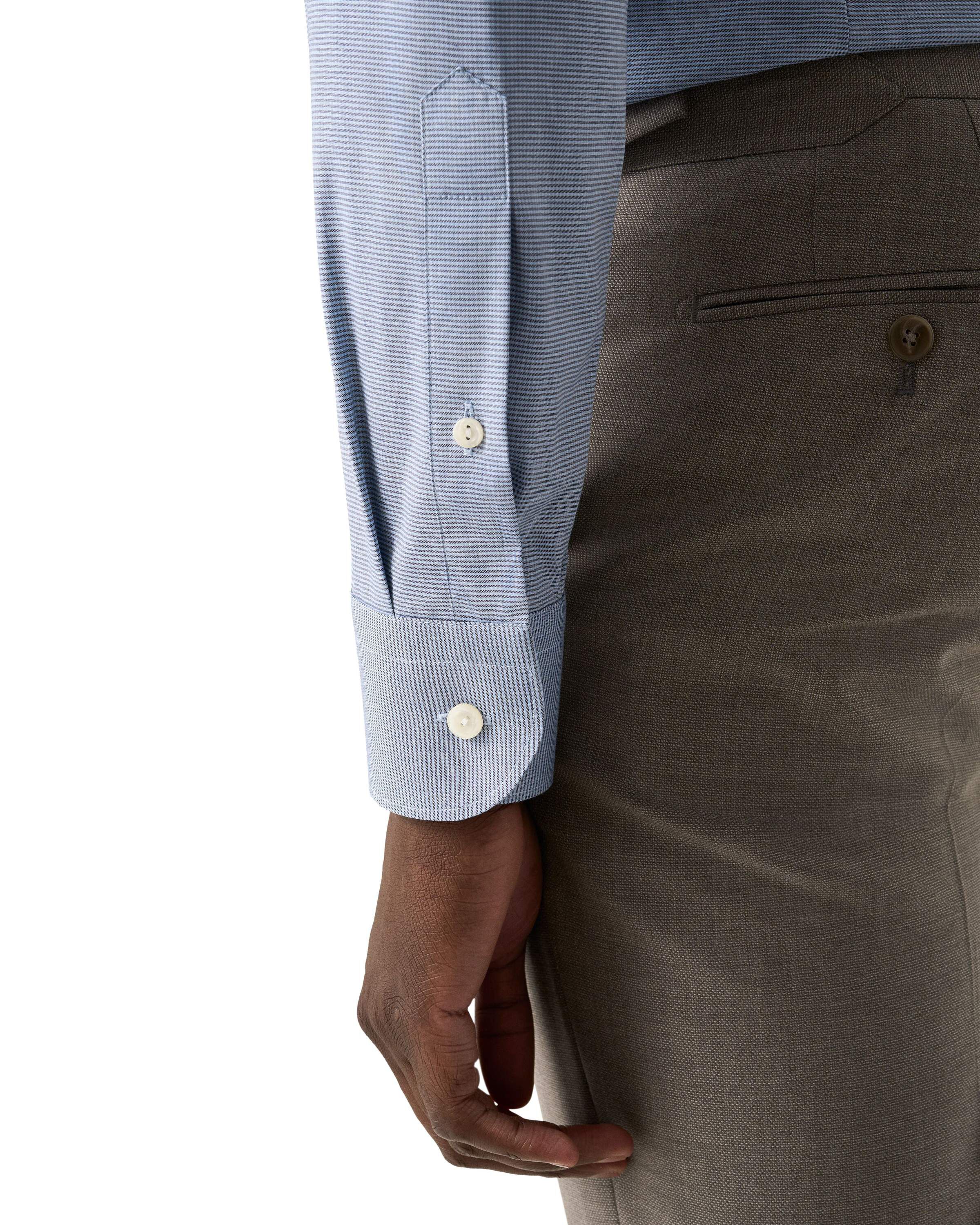 Contemporary Fit Micro Check Twill Shirt