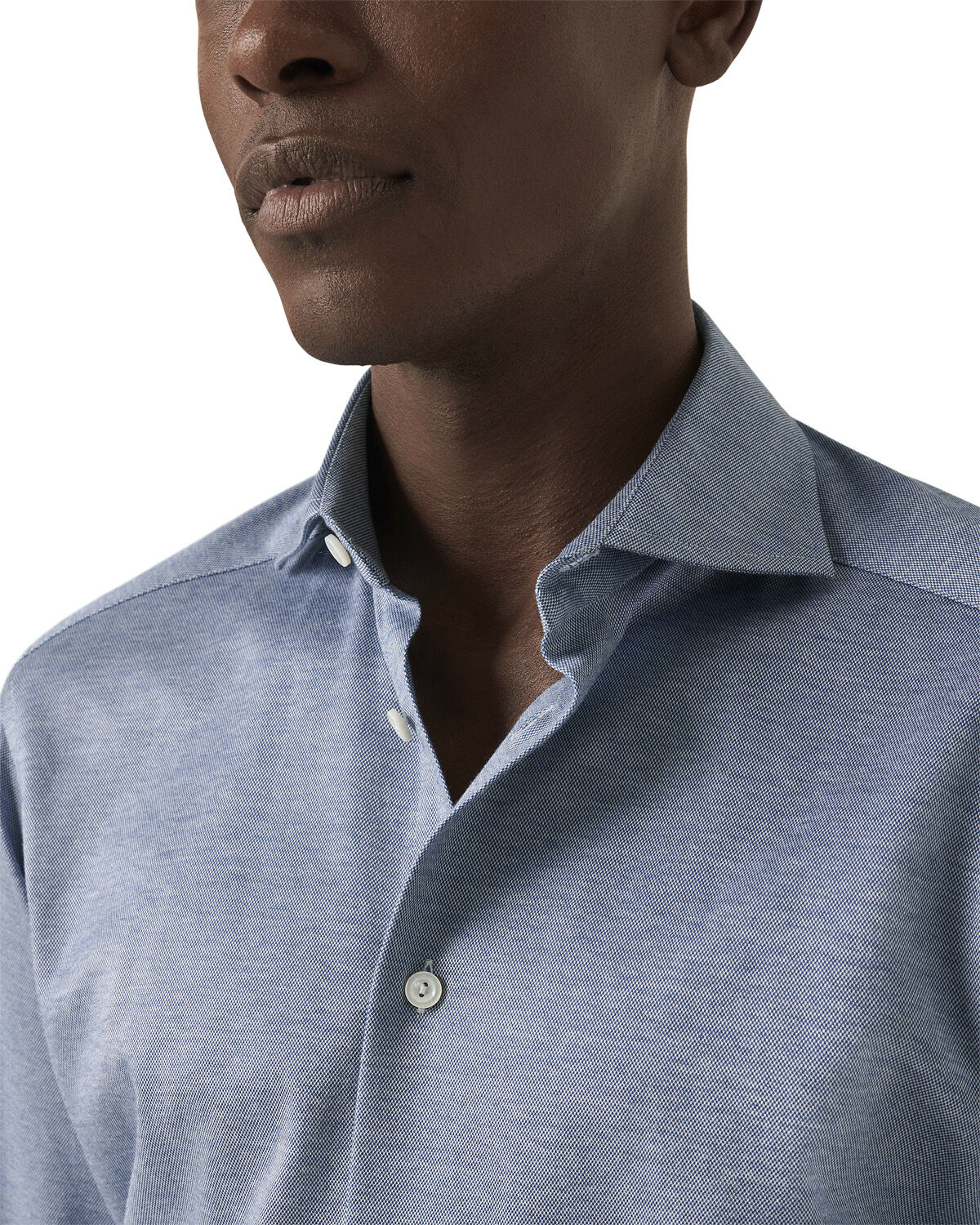 Contemporary Fit Light Green Solid Filo Di Scozia Pique Shirt