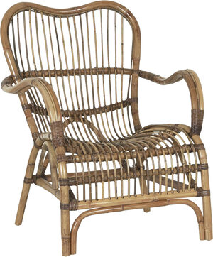 Lænestol rattan natur