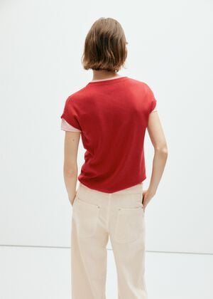 Short-sleeve knitted t-shirt