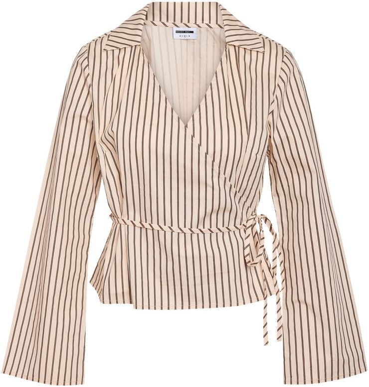 NMMETTE L/S WRAP TOP