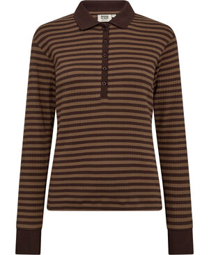 Milla 24 long sleeve polo top - 100% Organic Cotton GOTS