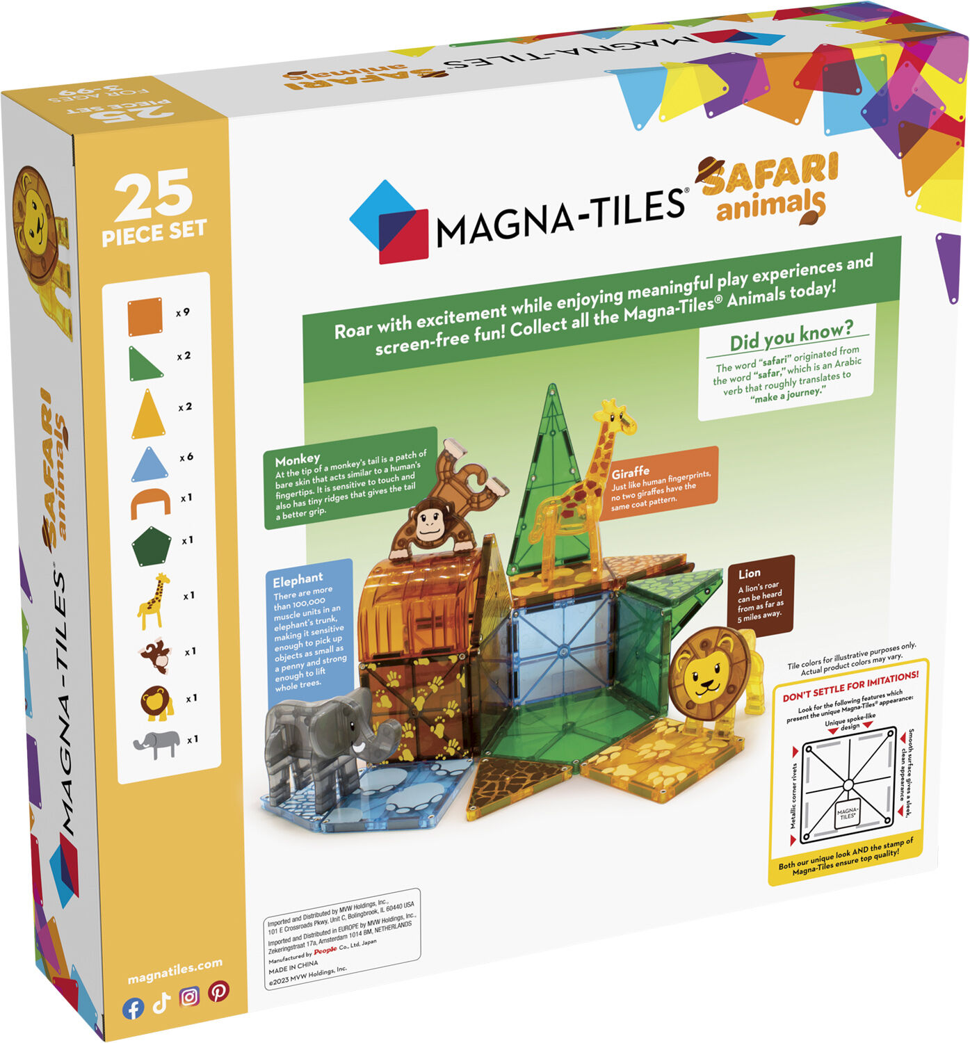 Magna-Tiles Safari. , 25 pcs