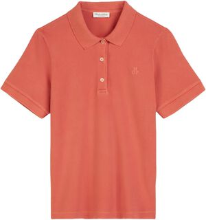 Polo-shirt, short-sleeve, flat knit