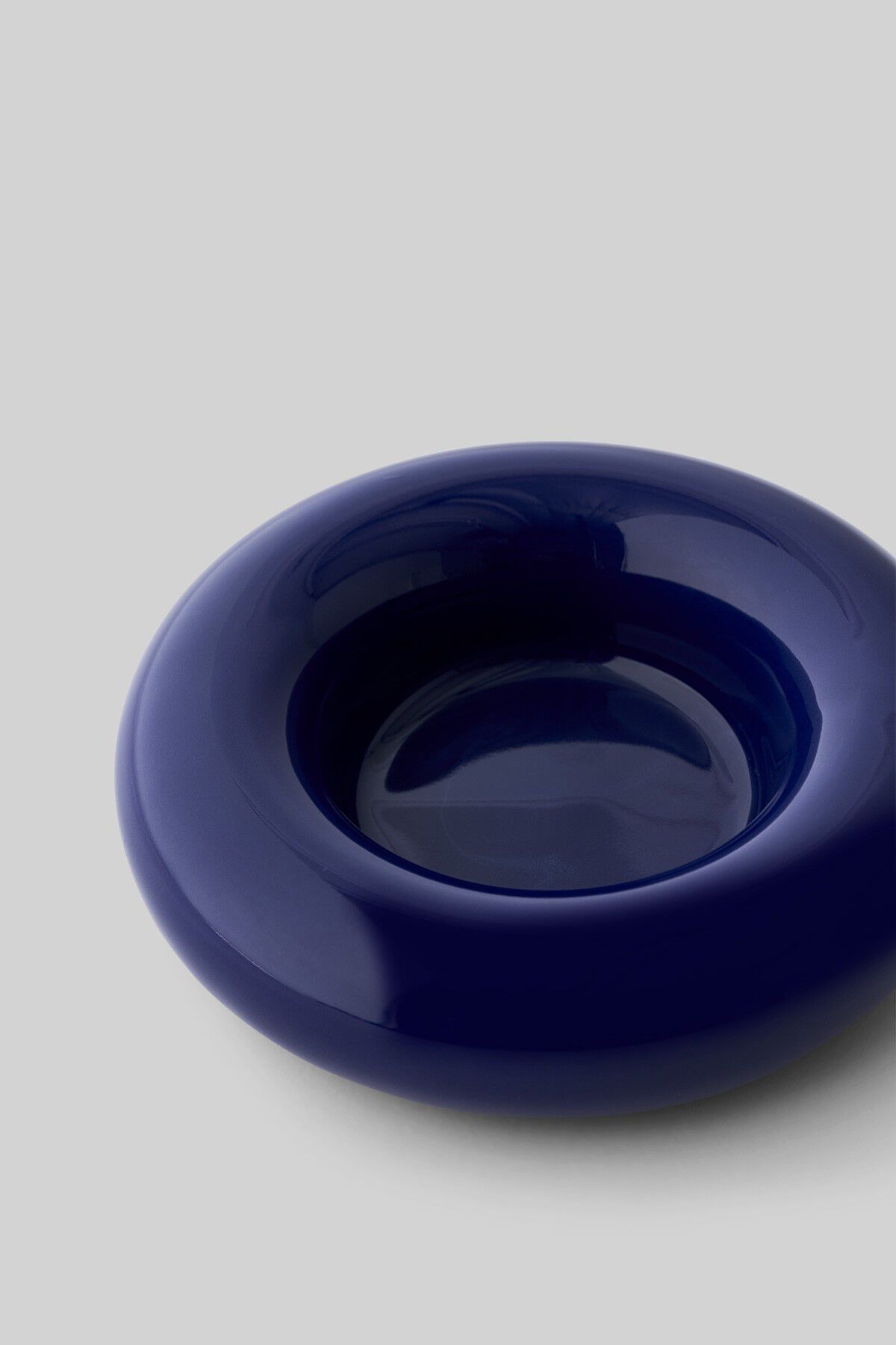 BOB CANDLE HOLDER, LARGE, DARK BLUE