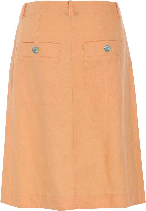 Lazy linen nederdel med l&aelig;g