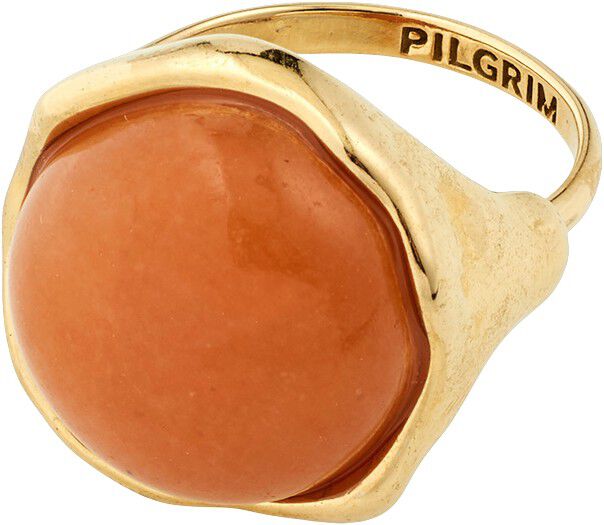 SENSE ring guldbelagt/agat