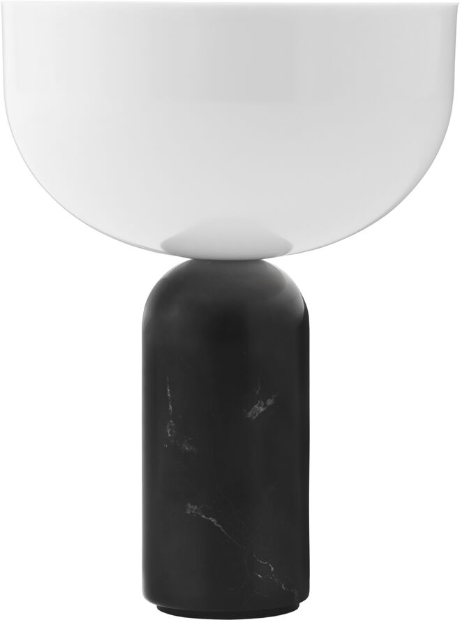 Kizu Table Lamp, Portable, Black Marble