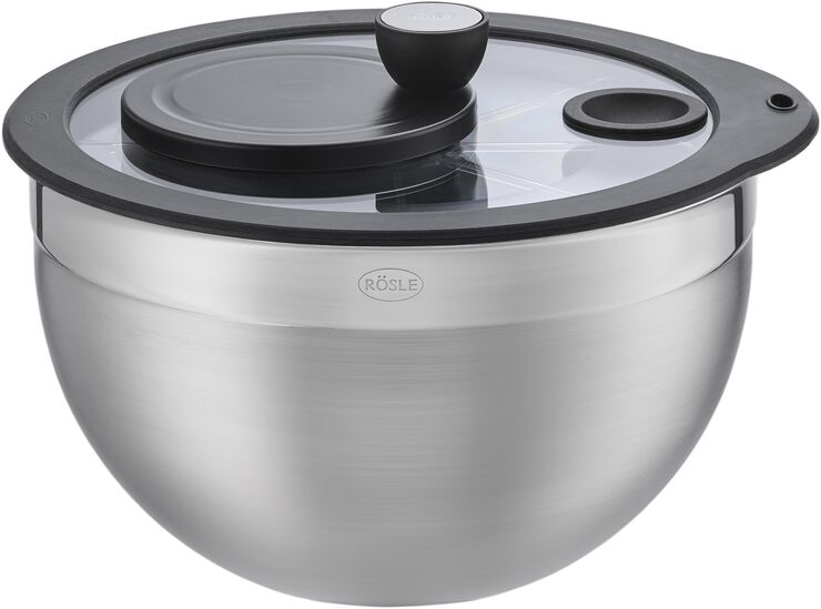 Salatslynge 5,4 liter 24 x 18,5 cm Stål/Sort
