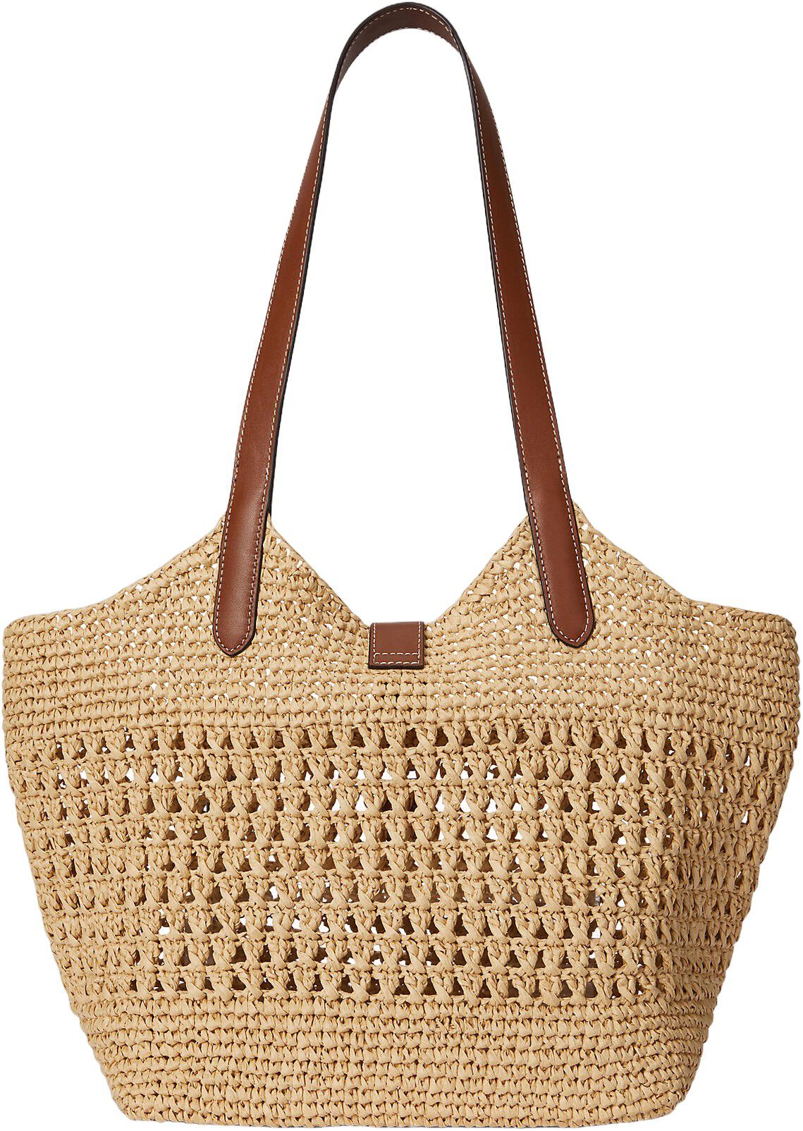 Woven Straw Large Tasha Tote Bag