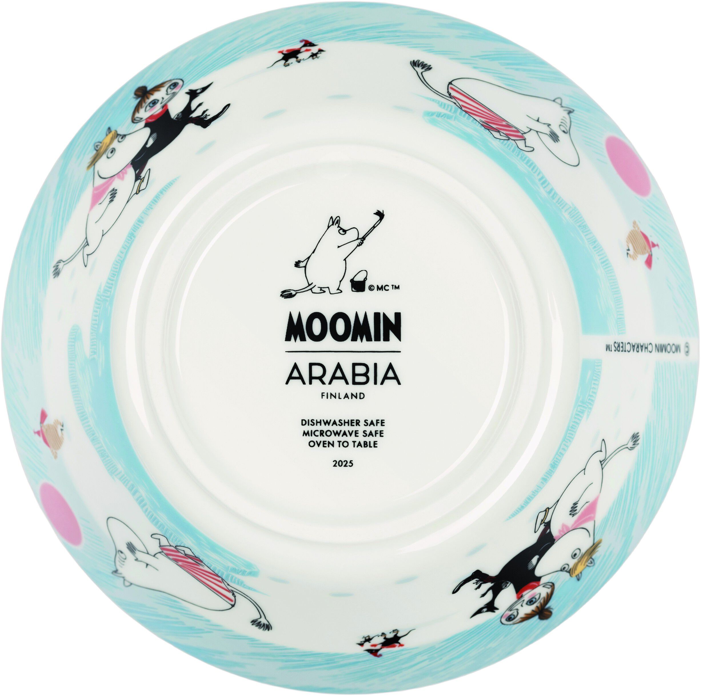 Moomin Arabia 15 cm sk&aring;l Vinterbadning