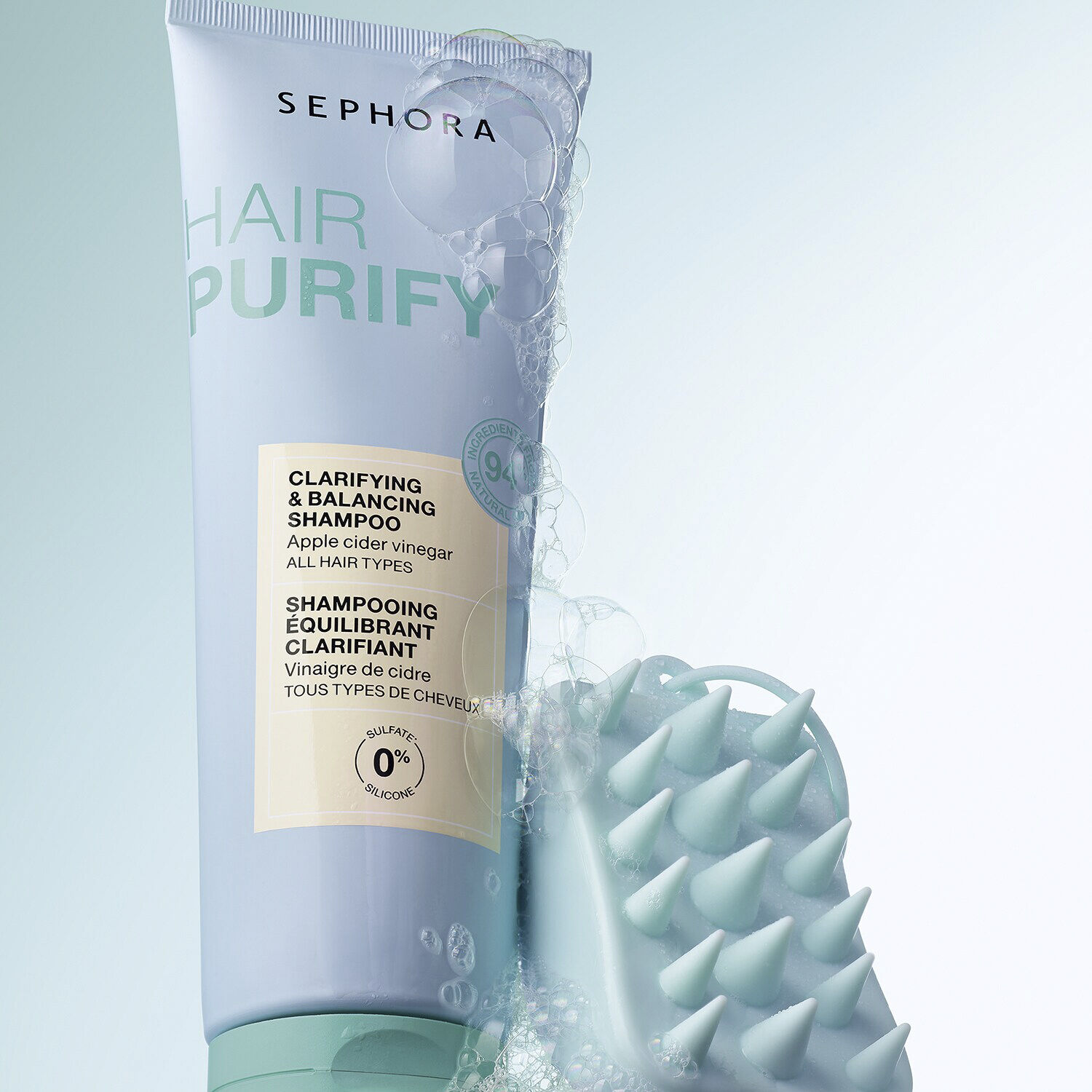 Massageb&oslash;rste til hovedbunden - Eksfoliering og massage