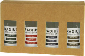 Radius Distillery Gin Smagesæt 4x5cl. ØKO