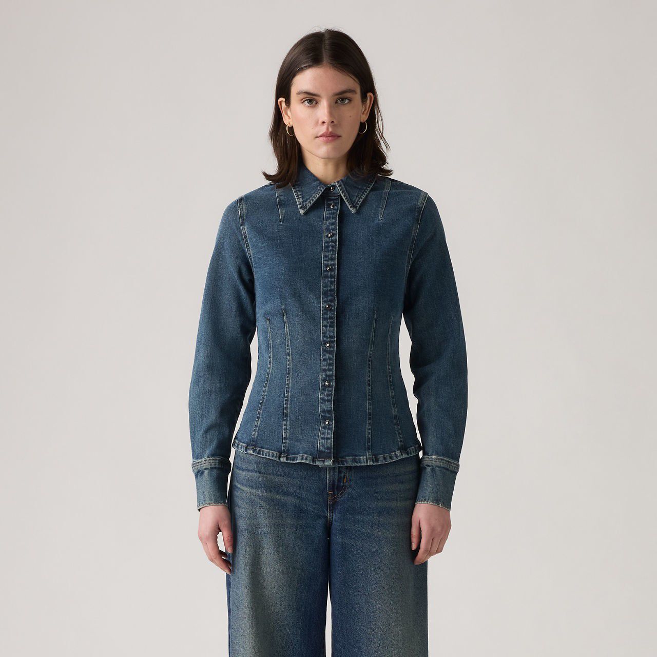 LS SHAPED SHIRT DOLLY PARDON M