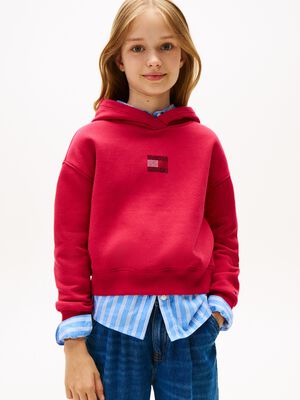 RHINE STONE FLAG HOODIE
