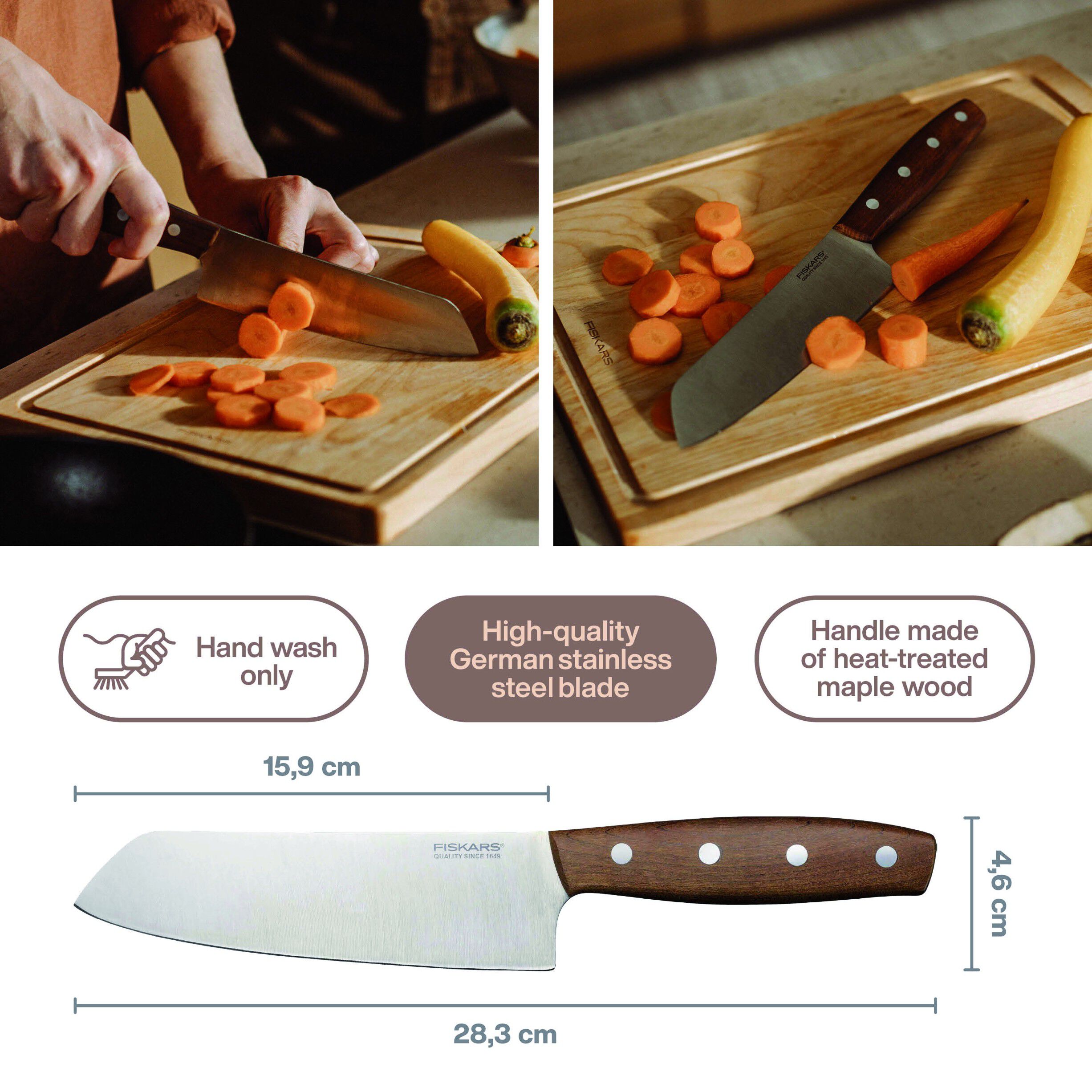 Folken Santoku kniv 16cm