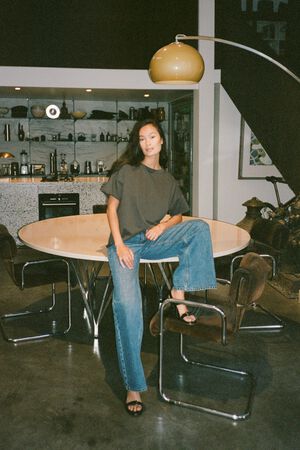 Light stretch cropped t-shirt - Mar