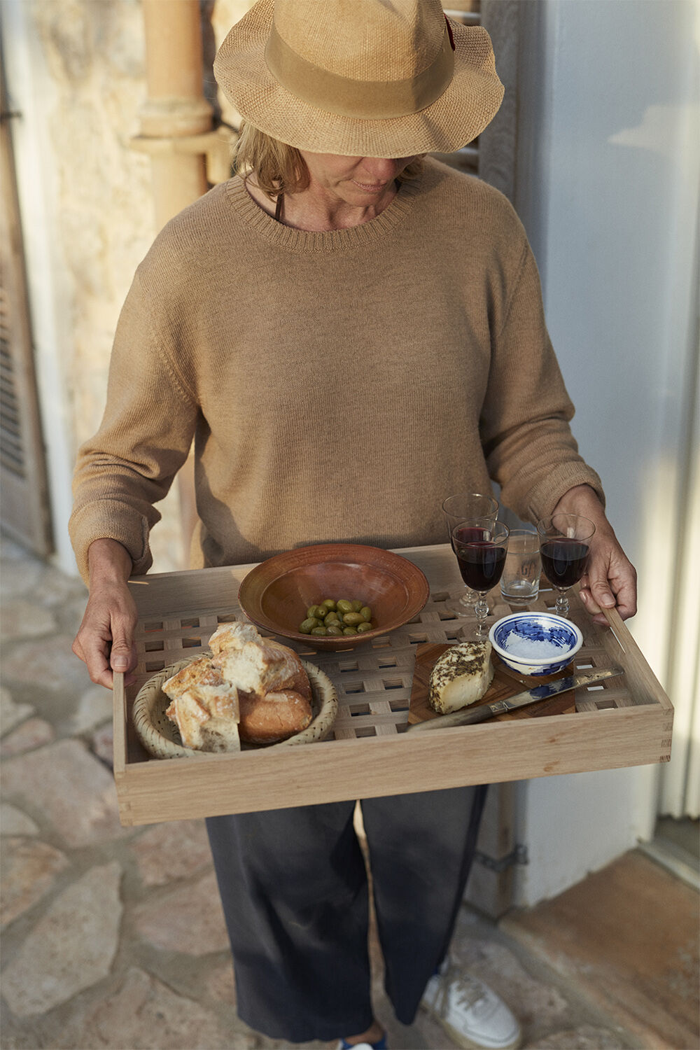 Fionia Tray 52x36, Oak, 100%