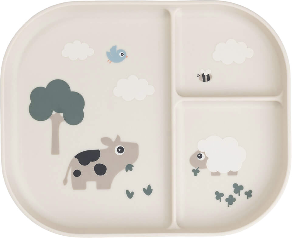 Foodie inddelt tallerken Tiny farm Sand