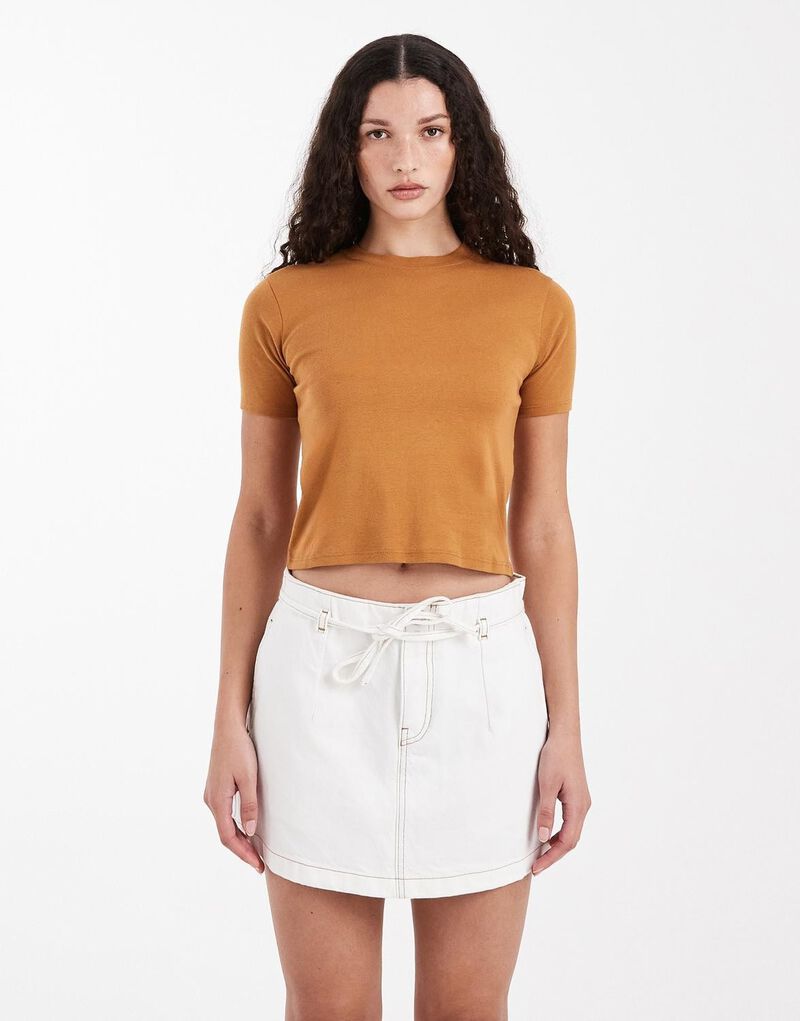 Tshenriette Mini Skirt White Dnm