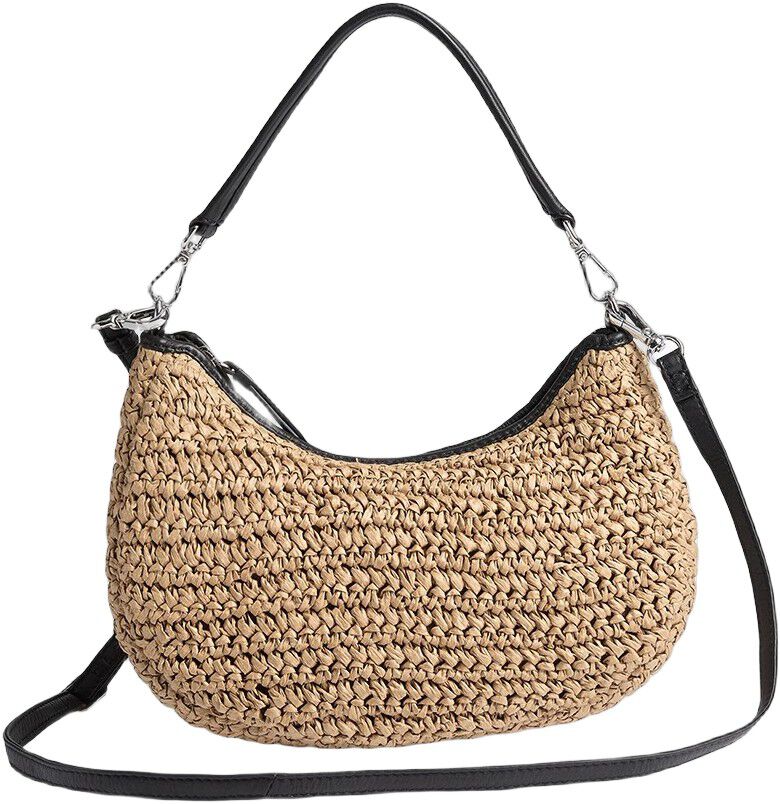 HeliaMBG Crossbody Bag, Raffia