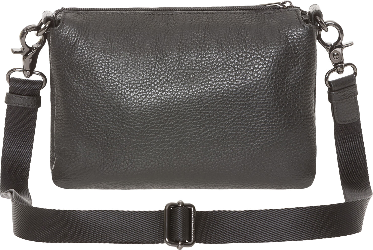 MELLOW LEATHER POCHETTE / NERO