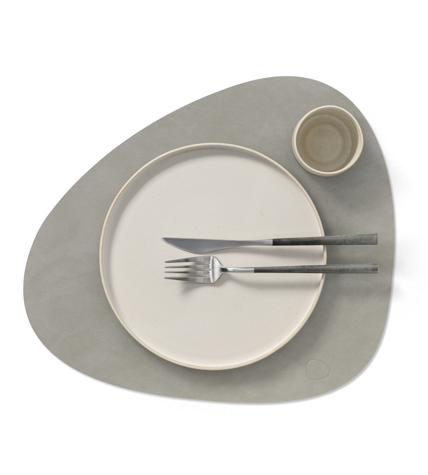 Table Mat Curve L Nupo Light Grey