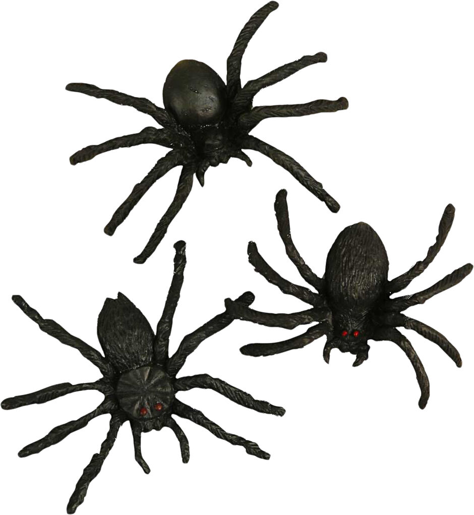 Edderkopper, str. 4 cm, 10stk.