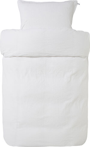 Høie vævet Krepp Pure hvid junior 100x140