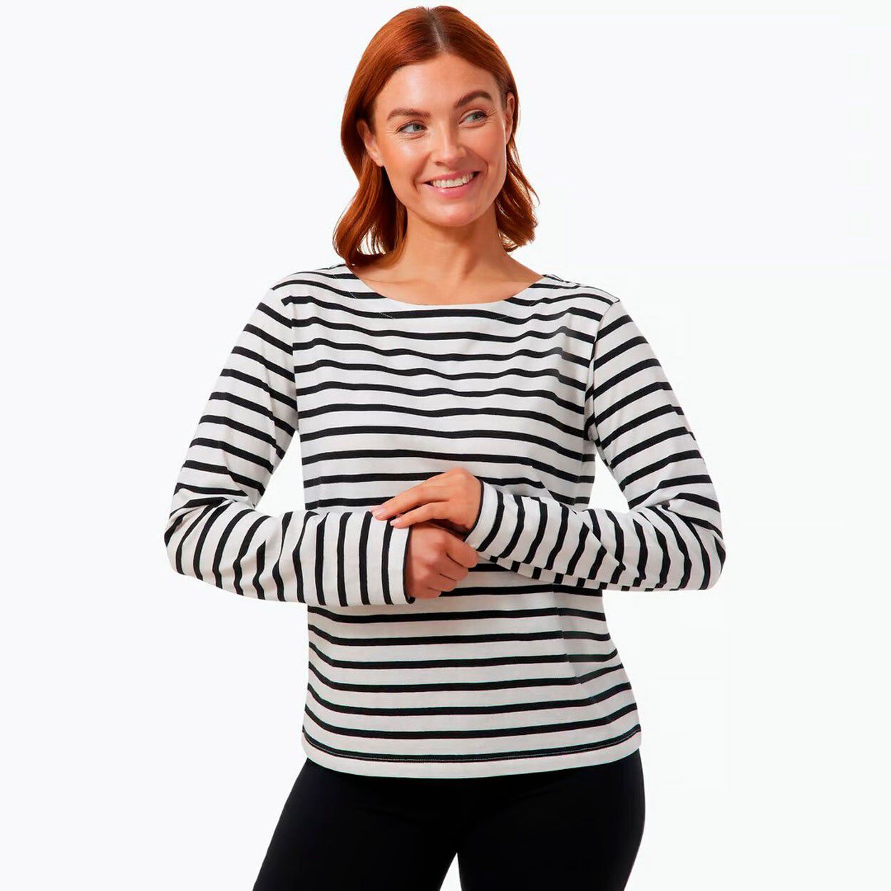 Rosa Lang&aelig;rmet T-shirt