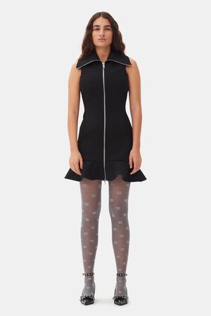 Bonded Crepe Mini Dress